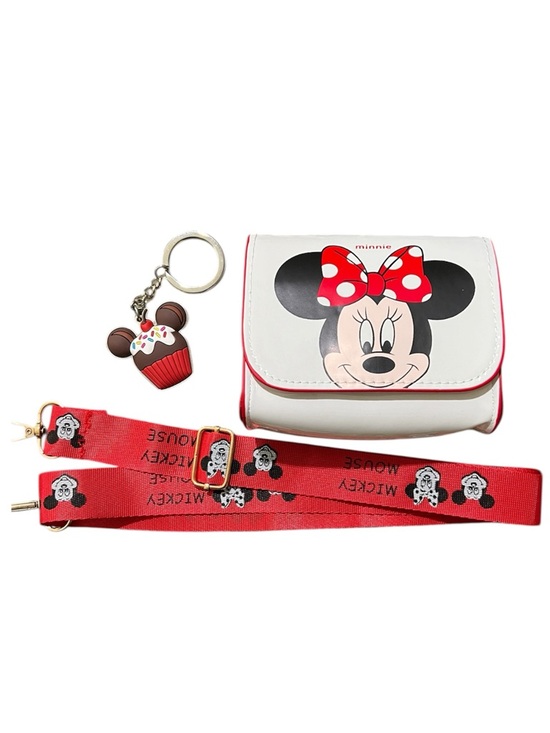 Other - NEW Kids Minnie Crossbody Bag with Strap & Keychain